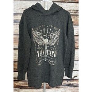 Maurices Gray Nashville Pullover Hoodie Size Small Soft Lightweight New